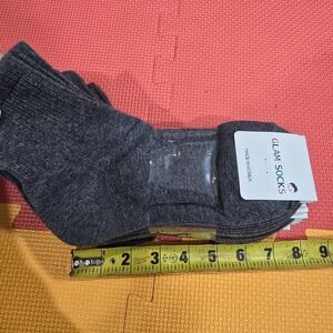 10 Pairs Men's Cotton Quarter Socks - Made in Korea - Grey - "Free Size" - New